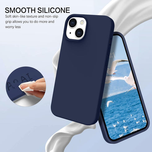 BENTOBEN Compatible with iPhone 14 Case, Soft Silicone Gel Rubber Bumper Microfiber Lining Hard Back Shockproof Protective Phone Cover for iPhone ...
