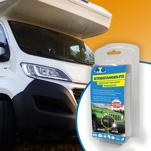 ATG® Car Bumper Repair Kit Black - Plastic Bumper Scratch Repair Kit - Dye Included - Suitable for unsealed and unpainted Guards...