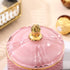 Glass Jewelry Jar Diamond Faceted Candy Storage Bowl with Lid Sugar Cans Food Container,Decorative Jewelry Box Apothecary Canisters,Kitchen Bathro...