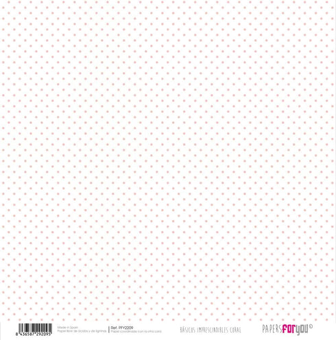 Papers For You - Scrapbooking and Craft Paper Kit | "Coral Essentials" Collection | Includes 10 Double Sided Papers with Different Designs | Size ...