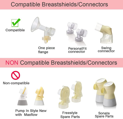 Pump in Style Tubing x4, Spare and Replacement Tubing Compatible with Medela Pump in Style Advanced Breast Pump - BPA Free (4 pc)...