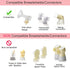 Pump in Style Tubing x4, Spare and Replacement Tubing Compatible with Medela Pump in Style Advanced Breast Pump - BPA Free (4 pc)...