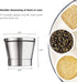Stainless Steel Pepper Mill Shaker and Salt Grinders?Mill Salt & Pepper Lid - Easy To Use and Adjustable Salt and Pepper?Stainless Steel Grinder T...
