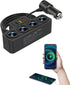 Multi-Function Cigarette Lighter Splitter, Cell Phone Charger, Car Charger, 4 Cigarette Lighter Sockets, 1 PD Fast Charger Port 2-Port USB Power A...