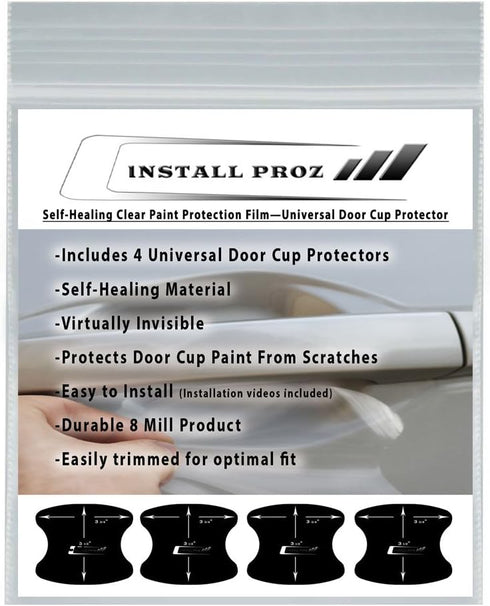 Self-Healing Clear Paint Protection Film (4 Door Cup Protectors)...