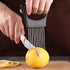 Onion Cut Tomato Slicer Lemon Handy Kitchen Slicing Tool With 10 Even Prongs For Onion Lemon Potato Tomato Slices And Can Be Used To Assist In Cut...