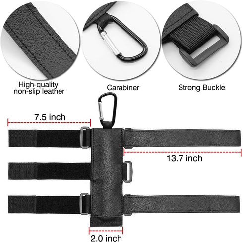 Portable Speaker Mount for Golf Cart Railing Bike or Boat -Waterproof Outdoor Adjustable Strap for Most Bluetooth Wireless Speakers Attachment Acc...