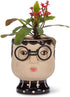 Abbott Collection Home Small Face with Glasses Planter...