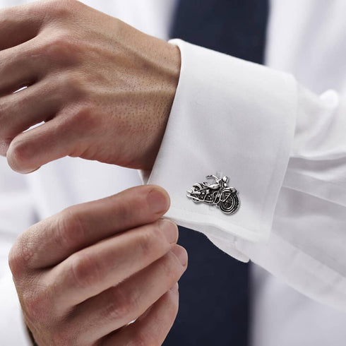 HAWSON Unique Motorcycle Cufflinks for Man Shirt with Gift Box....