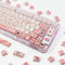 PBT XDA Pink Meow Meow Cartoon Cats keycaps Set for Girl Boys Custom Keyboard for Gateron Kailh Cherry Mx Switches ANSI Layout...
