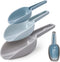 Dokpav Plastic Ice Scoop Set of 3, Multi-Purpose Plastic Kitchen Scoops Bar Scoop for Canisters, Flour, Powders, Dry Foods, Candy, Pop Corn, Coffe...