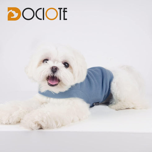 Soft Fleece Dog Sweatshirt - Warm Dog Sweaters for Small Medium Dogs Cats Cold Weather - Cat Sweater Pullover Stretchy Hoodie Easy On - Comfortabl...
