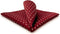 S&W SHLAX&WING Tie Sets for Men Wedding Necktie Red Burgundy Dot Extra Long Matching Pocket Square...