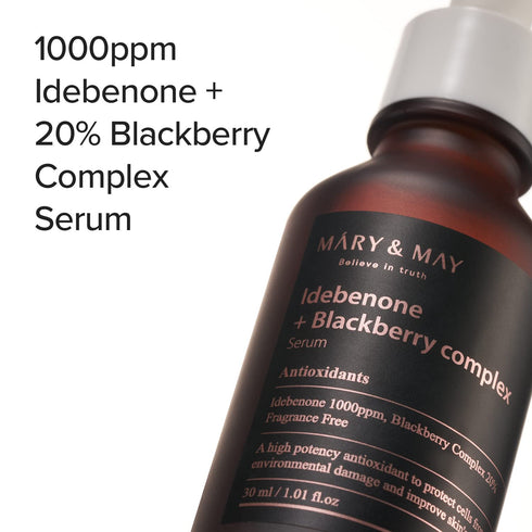 Mary&May Idebenone Blackberry complex Serum 1.01 Fl Oz / 30ml | Wrinkle, Firming, Fragrance Free, Korean Skincare, marynmay...
