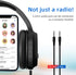 Rechargeable and Portable Personal FM Radio Headphones with Best Reception, Walkman Wireless Headset FM Radio Ear Muffs for Jogging, Mowing, Cycli...