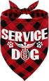 Dog Bandana, Service Dog Triangle Dog Bandana, Dog Scarf Classical Plaid Printing, Dog Scarf Accessories, Dog Bandana Pet Scarf, Pet Scarf, Pet Sc...