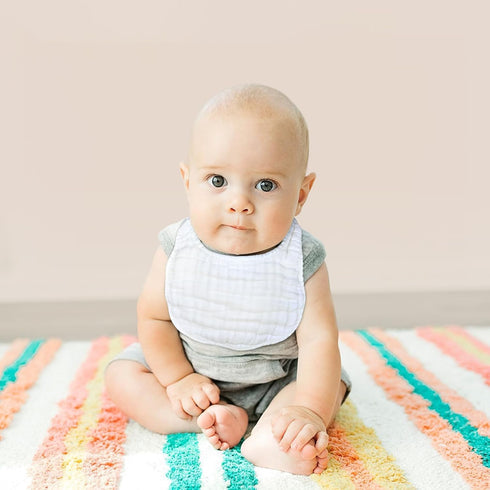 6 Pack Muslin Bibs Baby Bandana Drool Bibs & 3 Pack Muslin Burp Cloths for Drooling and Teething for Unisex Baby Boy Girl Baby Drooling Bibs...