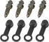4Pcs M6x1mm Banjo Bolt Bleeder Screw with Cap for Motorcycle Brake Master Cylinder...