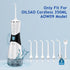 Replacement Tips for OILSAO 350ML Cordless Water Flosser AOW09, 4 X Standard Jet tip,1 X Tongue Scraping,1 X Periodontal Pocket Nozzle,1 X Orthodo...