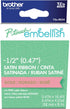 Brother P-touch Embellish Gold Print on Pink Satin Ribbon TZERE34 ~½” Wide x ~13.1’ Long for use with P-touch Embellish Ribbon & Tape Printer...