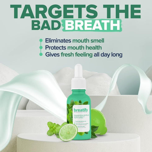 Bad Breath Treatment – Dry and Bad mouth smell removing drops – Easy to carry and handy fresh breath oil serum, 20 mL, 0.68 Oz (Pack of 1, 0.68 Oz...