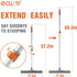 eazer 50'' Floor Squeegee Scrubber with Telescopic Pole, Squeegee Broom for Floor Tile Concrete Marble, EVA Foam Blade Household Water Broom, Sque...