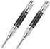 2Pcs Heavy Duty Automatic Center Punch, 5'' Premium Steel Spring Loaded Center Hole Punch, Adjustable Spring Impact Center Marker Scriber Tool for...