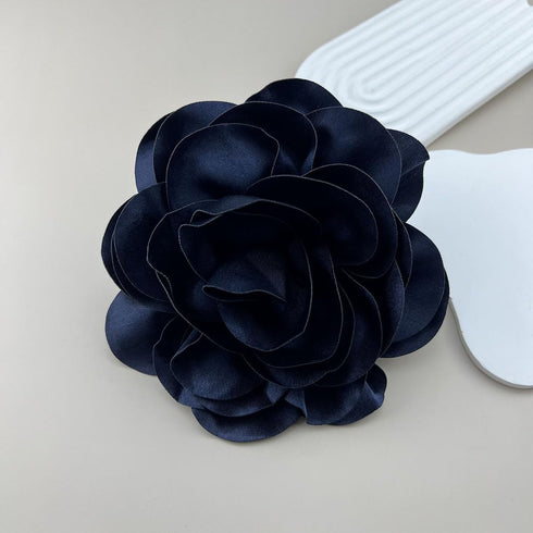 Satin Fabric Rose Flower Extra Large Big Brooches Camellia Flower Oversized Brooch Pin for Women Wedding Party Dance Banquet Dress Suit Ceremony C...