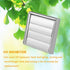 Hoponew Vent Cover Louvered Dryer Air Vent Cap Stainless Steel External Wall Air Vent Square Extractor Fan Outlet Weather Proof Pest Guard Exhaust Outlet