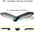 Solar Motion Sensor Gutter Lights - Waterproof, Wireless, 18 LED 600 Lumen Outdoor Security Lights for Outside Wall, Garden, Fence (Black, 1 Pack)...