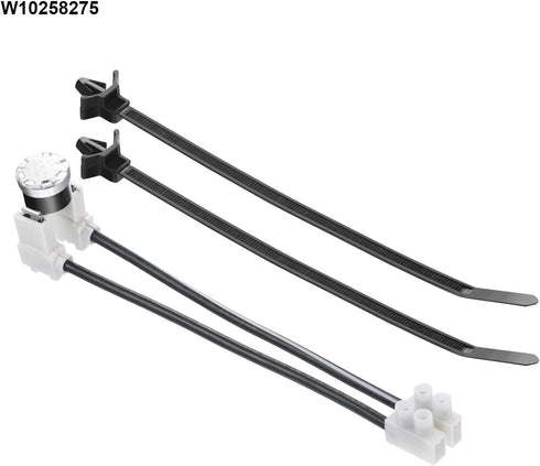 W10258275 Bimetal Thermal Fuse and 661566 Thermostat Including Simple Instruction, Compatible with Kenmore, Maytag and Amana Dishwasher