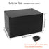 LeMotech Electrical Box ABS Plastic Project Box IP65 Waterproof Junction Box Project Case Universal Enclosure for Electronics Black 6.2X 4.2X 3.4 ...