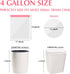 Small Trash Bags 4 Gallon Drawstring-Ryobyo 4 Gallon Trash Bag Extra Strong, Small Garbage Bags 4 Gallon Unscented, Stretchy, Quick Cinch for Bath...