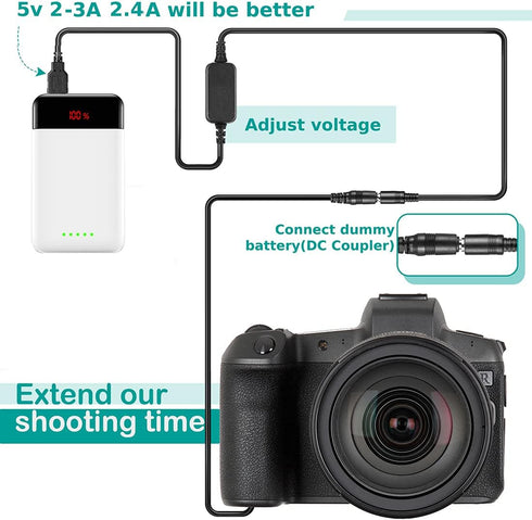 USB Cable AC-LS5 Drop voltage cable 5V-4.2V Camera Adapter + DK-X1 DC Coupler NP-BX1 NPBX1 Dummy Battery for Sony DSC-RX1 DSC RX100 RX1R...