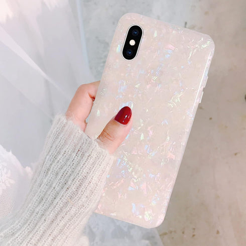 J.west iPhone Xs Max Case, Luxury Opal Sparkle Bling Design Crystal Clear Soft TPU Silicone Back Protective Phone Case Cover for Girls Women for A...