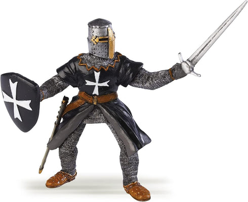 Papo - Hospitaller Knight with Sword - Figurine - 3 Years Old - Fantasy & Medieval Collection - Hand Painted - Realistic Details - Durable and Edu...