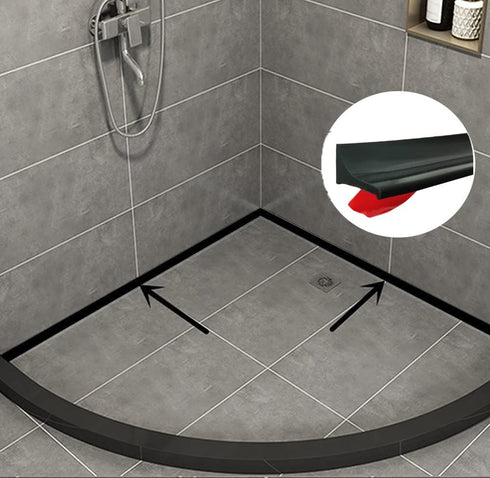 39Inch Water Barrier For Sink,Kitchen Splash Guard,Shower Corner Water Guard For Bathtub Edge,Silicone Collapsible Water Dam Strip For Countertop,...