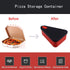 Pizza Leftover Storage Container with 2 Pizza Trays,Reusable Pizza Slicone Container,Silicone Food Container Lunch Box Withstand Temperature in -4...