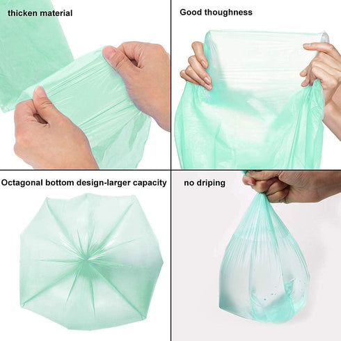 75 Counts AYOTEE Mini Garbage Bags, 1.2 Gallon Small Compostable Trash Bags, Small Garbage Bags for home, Fit 4.5 or 5 Liter Bathroom Wastebasket ...