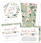 Hat Acrobat Set of 25 Baby Shower Invites for Girl - Floral Girl Baby Shower Invitations, Diaper Raffle Tickets, Book Request Cards and Envelopes ...