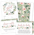 Hat Acrobat Set of 25 Baby Shower Invites for Girl - Floral Girl Baby Shower Invitations, Diaper Raffle Tickets, Book Request Cards and Envelopes ...