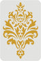 FINGERINSPIRE Damask Stencil 11.7x8.3inch Reusable Damask Wall Stencil Damask Floral Stencil for Painting Floral Allover Pattern Stencils for Pain...