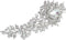 EVER FAITH Rhinestone Crystal 8 Inch Elegant Bridal Rose Flower Bud Brooch Clear Silver-Tone...