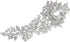EVER FAITH Rhinestone Crystal 8 Inch Elegant Bridal Rose Flower Bud Brooch Clear Silver-Tone...