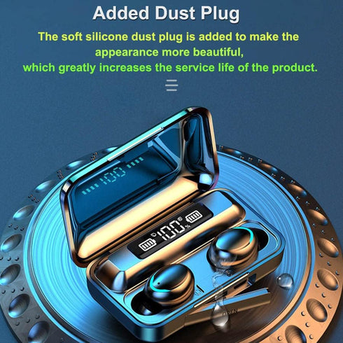 F9-5C Wireless Earphone 9D HiFi Stereo Headset Waterproof Game in-Ear Headphones LED Display BT 5.0 Earbuds F9-5C...