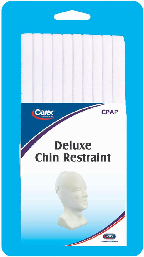 Carex Chin Strap for CPAP Users - Stop Snoring Chin Strap - Anti Snore Chin Strap, White, 1 Count...