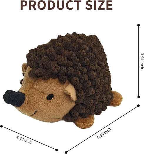 Plush Hedgehog Dog Toys 3 PCS - Squeaky Stuffless Hedgehog for Small and Medium Dogs - Keep Your Puppy Busy with Multi-Colored Interactive Pet Toy...