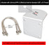 HYS Universal CB Antenna Mount W/ SO239 Stud, Antenna Mast Pole Mount Kits Heavy Duty 2pcs U-Bolt Clamp Bracket, L-Bracket with 10mm(APPR. 0.39inc...