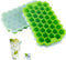 2 PCS Premium Ice Cube Trays, AUSSUA Silicone Ice Cube Molds with Sealing Lid, 74-Ice Trays, Reusable, Safe Hexagonal Ice Cube Molds, for Chilled ...