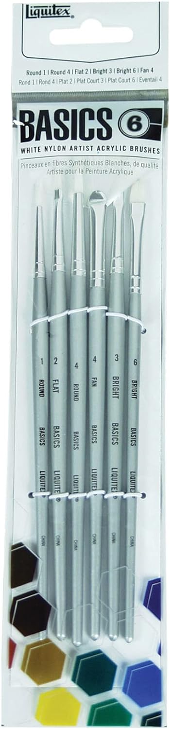 Liquitex BASICS Acylic Paintbrush, Set of 6...